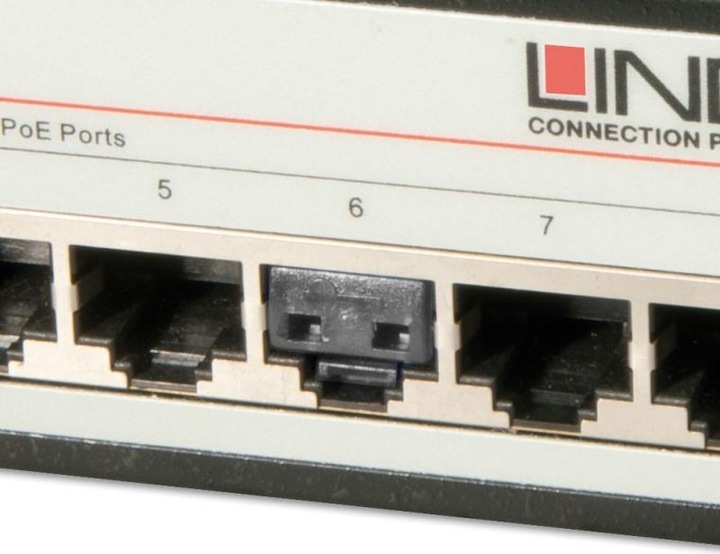 Actual product image Lindy RJ45 port lock with key