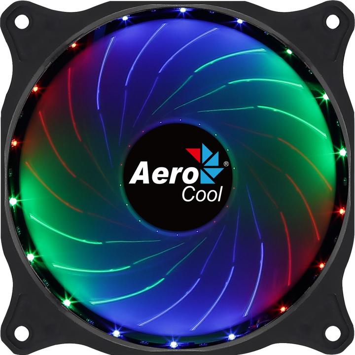 Actual product image AeroCool Cosmo 12 Computer Case Fan 12 cm Black (120 mm, 1 x)