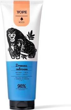 Produktbild Yope Wood 2In1 Shampoo And Gel For Men 2In1 Cedar Wood 250Ml (250 ml, Flüssiges Shampoo)