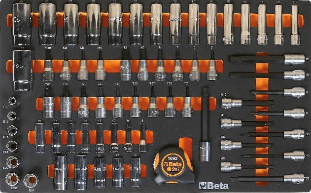 Produktbild BETA 024500872 M125 Flexible vorgeformte Einsätze mit Werkzeugsortiment
