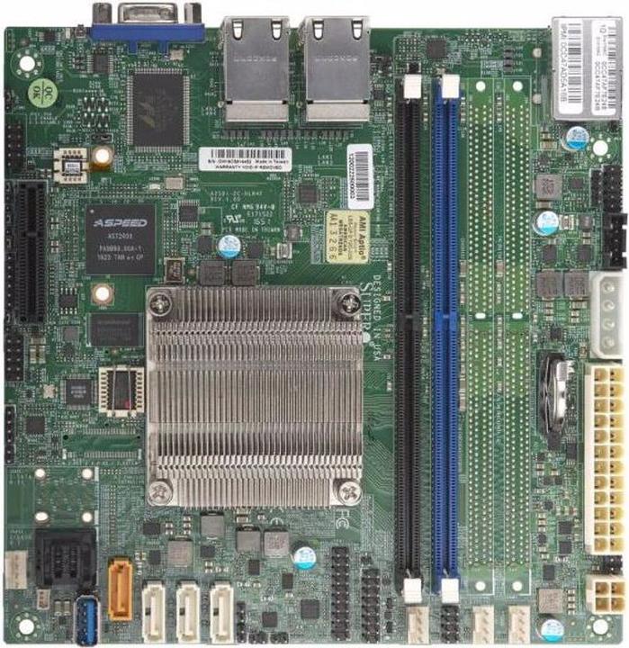 Actual product image Supermicro A2SDI-2C-HLN4F (FCBGA1310, Mini-ITX)