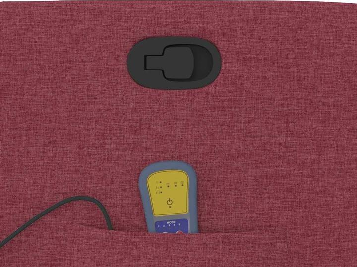 Actual product image VidaXL Massage chair with stand-up aid wine red fabric