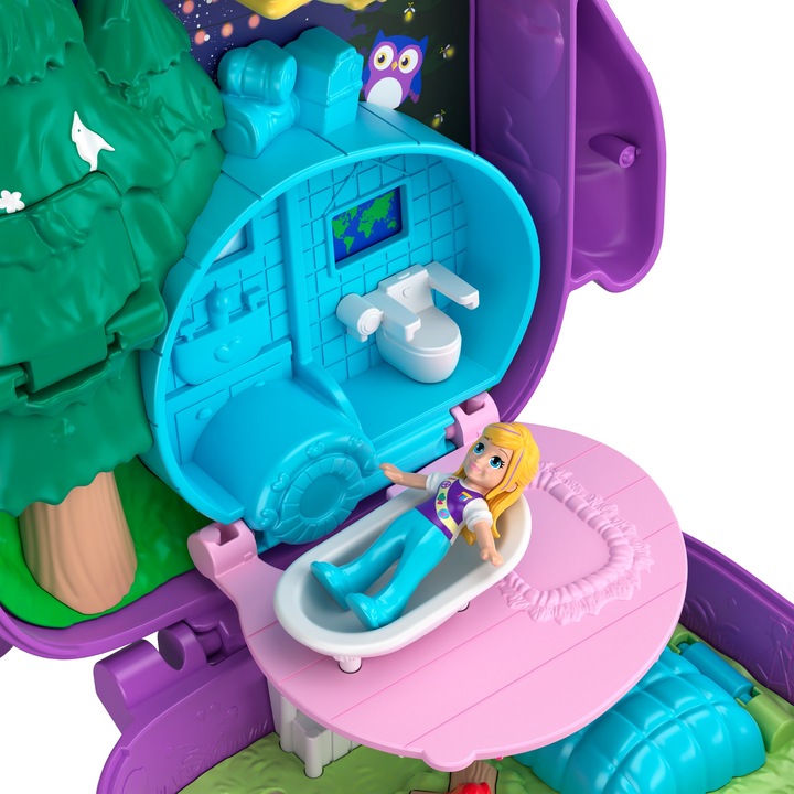 Produktbild Polly Pocket Grosse Taschenwelt - Polly & Shani Owl Camp