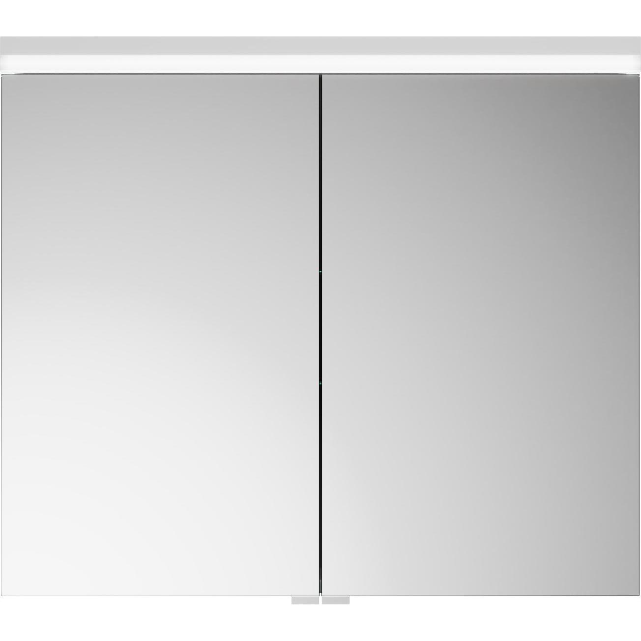 burgbad, Spiegelschrank, Lin20 Spiegelschrank LED-Beleuchtung,2 Türen, 800x700x170mm
