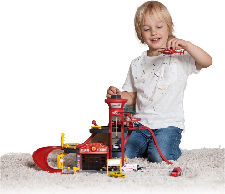 Produktbild Majorette Creatix Rescue Center mit Fahrzeugen