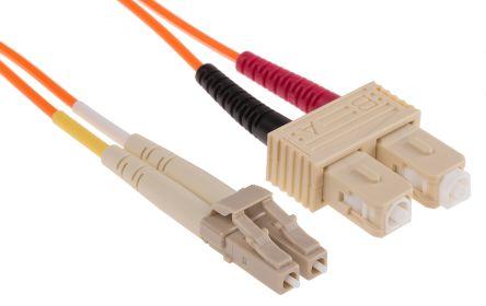 Actual product image RS PRO Patch cable 62.5/125 LC-SCDX 10 (0.27 m)