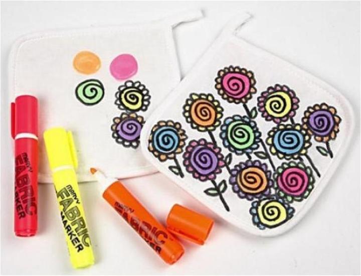 Produktbild Creativ Company Topflappen weiss (Baumwolle, Polyester)