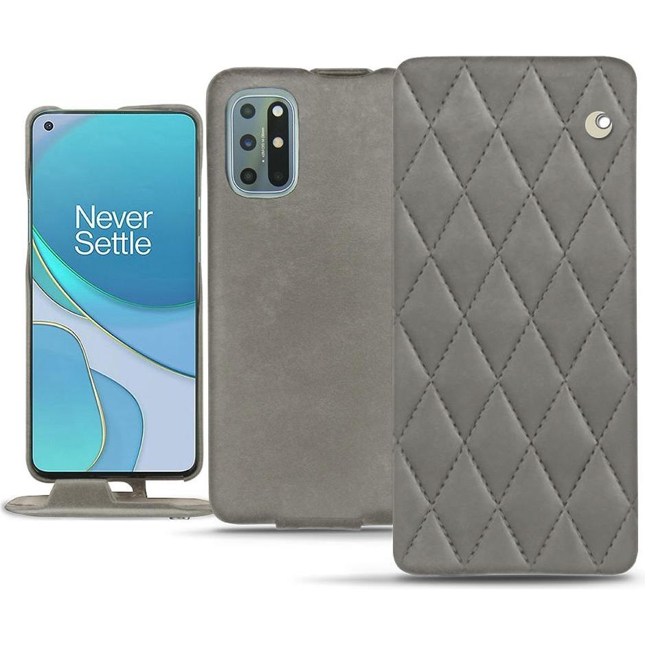 Thumbnail - Noreve Lederschutzhülle vertikal (OnePlus 8T), Smartphone Hülle, Grau
