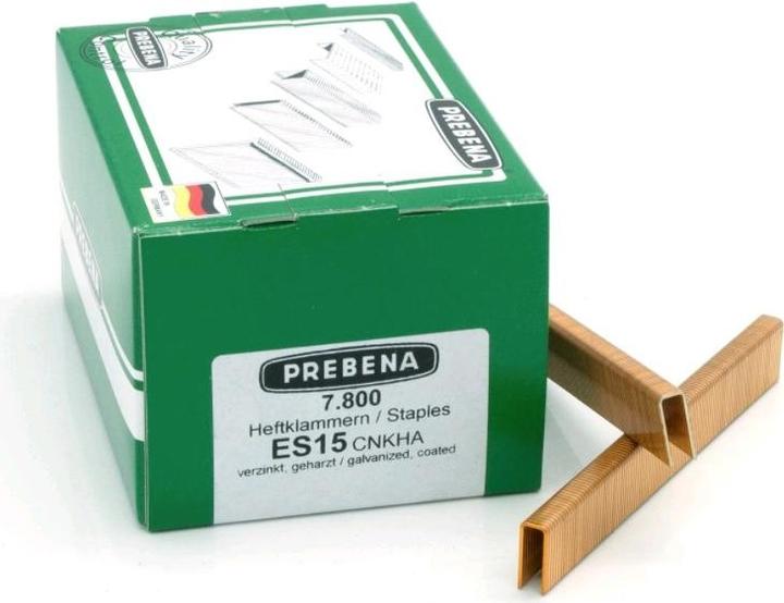 Actual product image Prebena Staples galvanised resinated15 mm