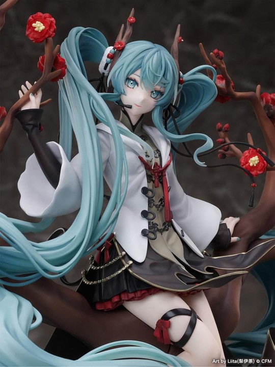Actual product image Furyu Vocaloid statuette PVC 1/7 Hatsune Miku 2022 Chinese New Year Ver. 30 cm