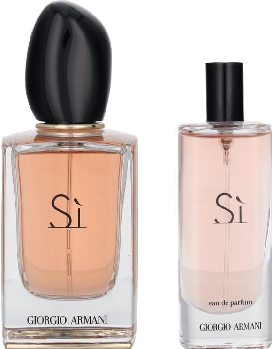 Immagine prodotto Giorgio Armani Si Eau de Parfum Gift Set 2023 50ml EDP and 15ml Travel Spray (Set di profumi)