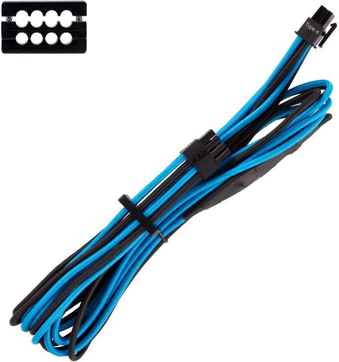 Image du produit Corsair Câble EPS12V ATX12V gainé Premium, pack double (Gen 4)