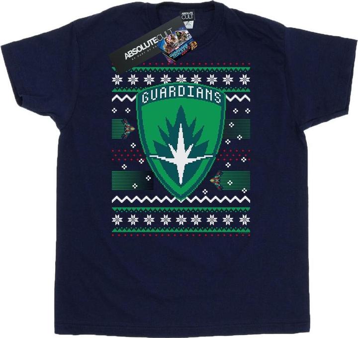 Actual product image Mens Guardians Of The Galaxy Fair Isle T-Shirt (XL)