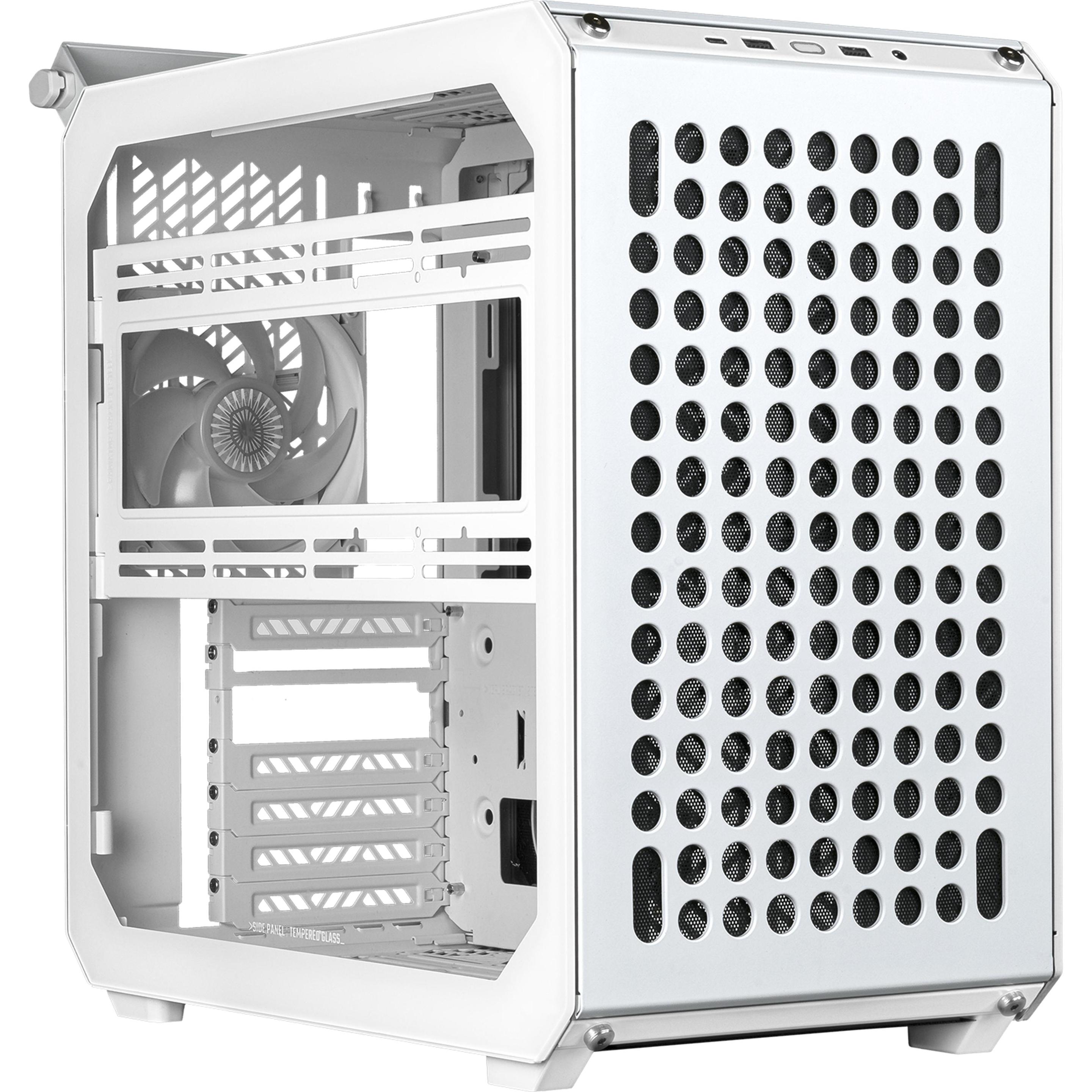 Cooler Master Qube 500 Flatpack White (mATX, ITX, ATX, E-ATX), PC Gehäuse, Weiss