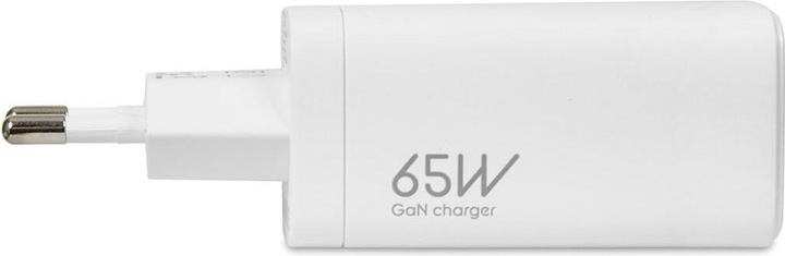 Actual product image iBox C-65 PD65W UNIVERSAL CHARGER GaN USB-C KABELIS Baltas (65 W)
