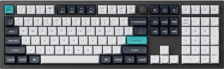Keychron Q6 Max QMK/VIA Wireless Custom Mechanical Keyboard,Fully Assembled Knob,Carbon Black, Gate (Kabellos)
