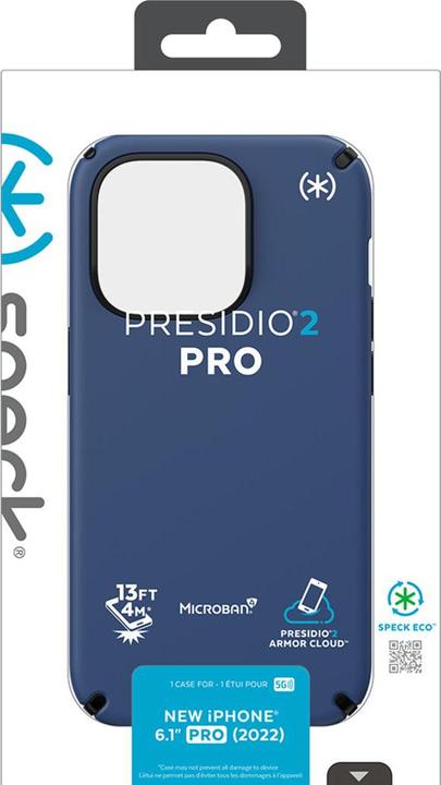 Actual product image speck Presidio2 Pro Apple iPhone 14 Pro Coastal Blue - with Microban (Apple iPhone 14 Pro)
