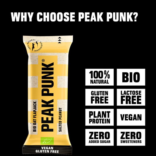 Actual product image Peak Punk Organic Oat Flapjack (Salted Peanut, 12 pcs., 720 g)