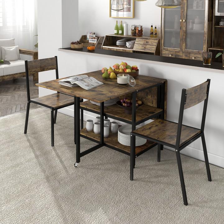 Produktbild Homcom Klappesszimmertisch (140 x 80 x 75 cm)