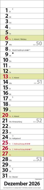 Immagine prodotto StreifenplanerCompactGrün2026