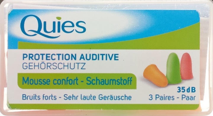 Actual product image Quies Protection Auditive (6 x)