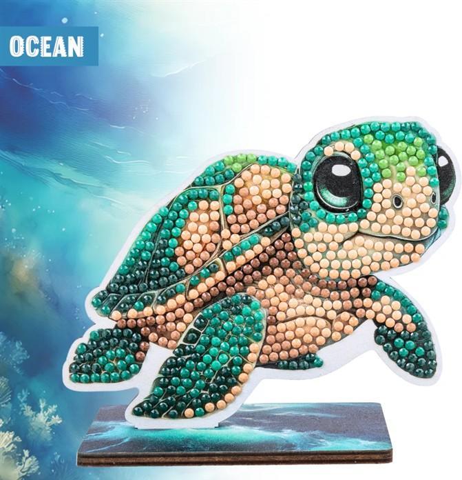 Image du produit Craft Buddy Ozean Schildkröte, Crystal Art Buddy, ca. 11x8cm