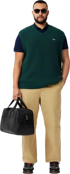 Actual product image Lacoste Mens Carded Wool V Neck Sweater Vest (L)