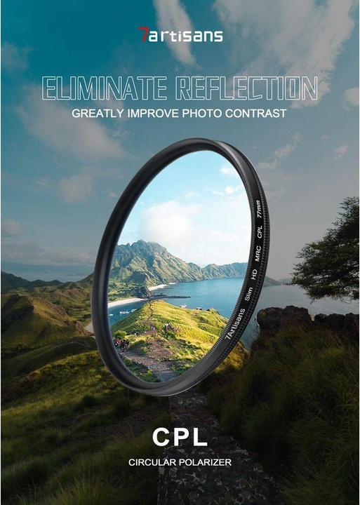 Produktbild 7artisans Polfilter CPL – 46 mm (46 mm, Polarisationsfilter, 46 mm)