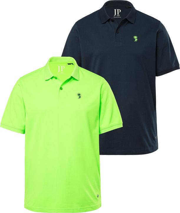 Produktbild JP1880 Poloshirts, 2er-Pack, Halbarm, Piqué, Bruststick, bis 8XL (3XL)