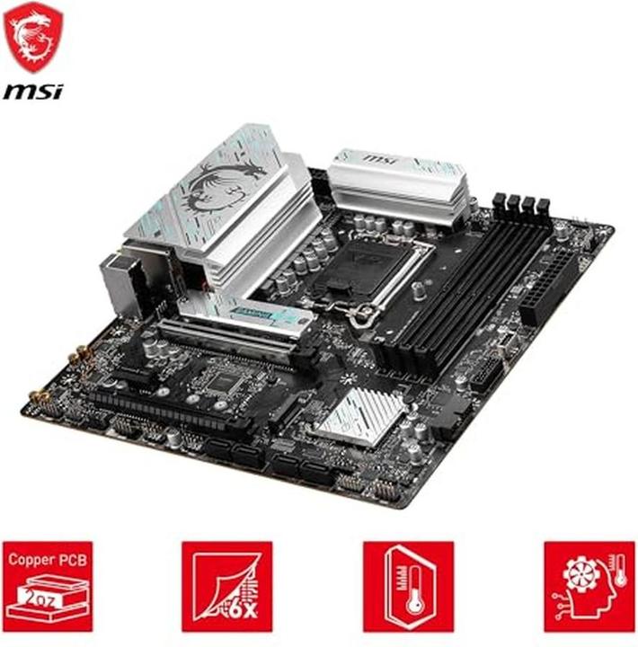 Actual product image MSI MAG Gaming Plus Wifi B760,S1700,mATX,DDR5 (LGA 1700, Intel B760, mATX)