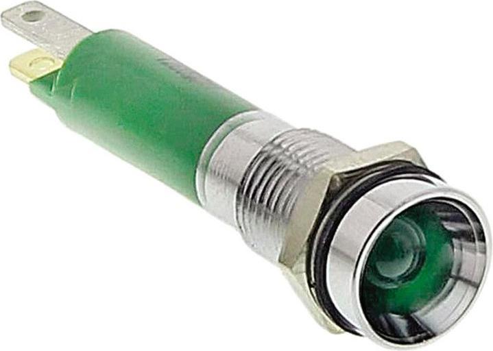 Produktbild CML Innovative Technologies LED 8mm grün 24VAC/DC versenkt matt