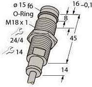 Produktbild Turck Induktiver BID2-G180-AP6/S212 Sensor 1688003 (Sensor)