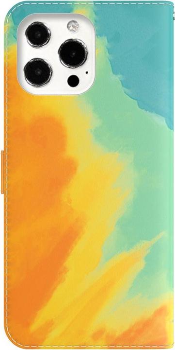 Produktbild Art iPhone 13 Pro Buch Etui Tasche mit Kartenfach Gelb (Apple iPhone 13 Pro)