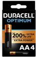 Produktbild Duracell Optimum 4er Pack AA Batterien (4 Stk., AA)