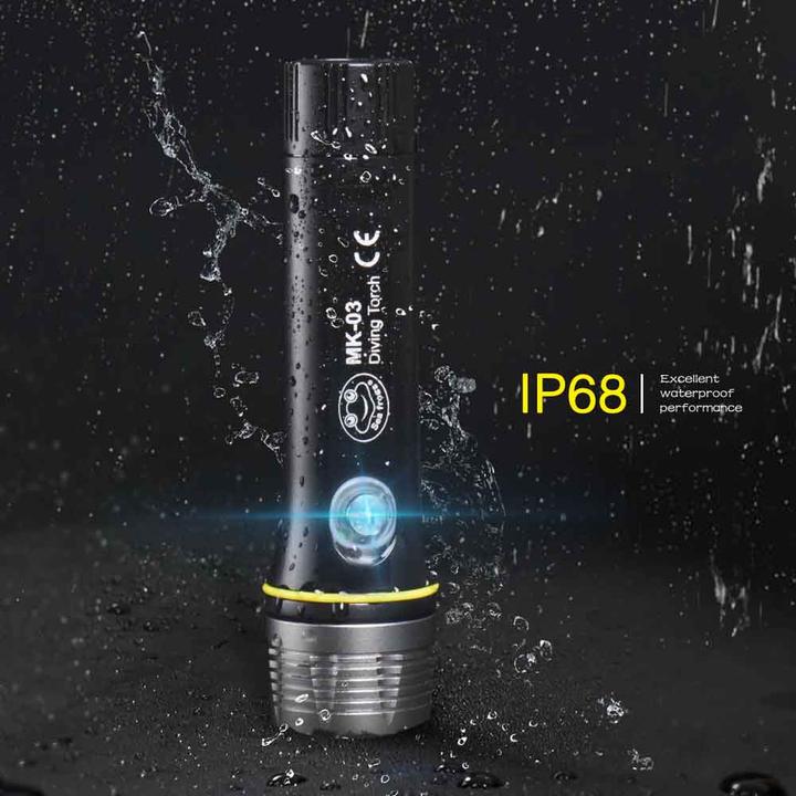 Actual product image Seafrogs Diving Torch 1000lm