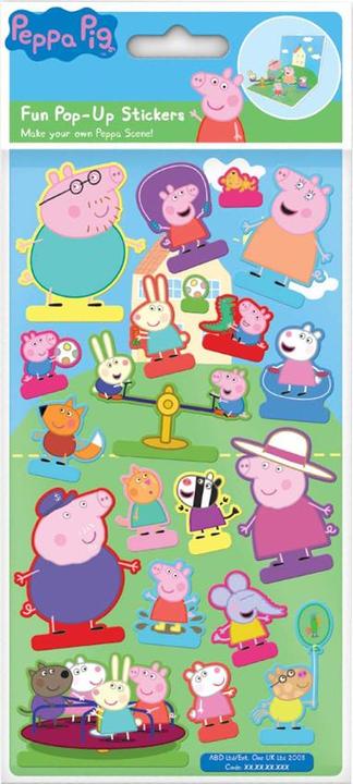 Produktbild Peppa Pig Pop Up Aufkleber Bogen