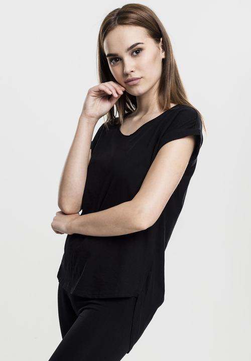 Produktbild Urban Classics Ladies Long Back Shaped Slub Tee (S)