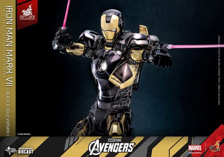 Image du produit Hot Toys Les Avengers figurine Diecast Movie Masterpiece 1/6 Iron Man Mark VII (Black & Gold Version) 32 cm