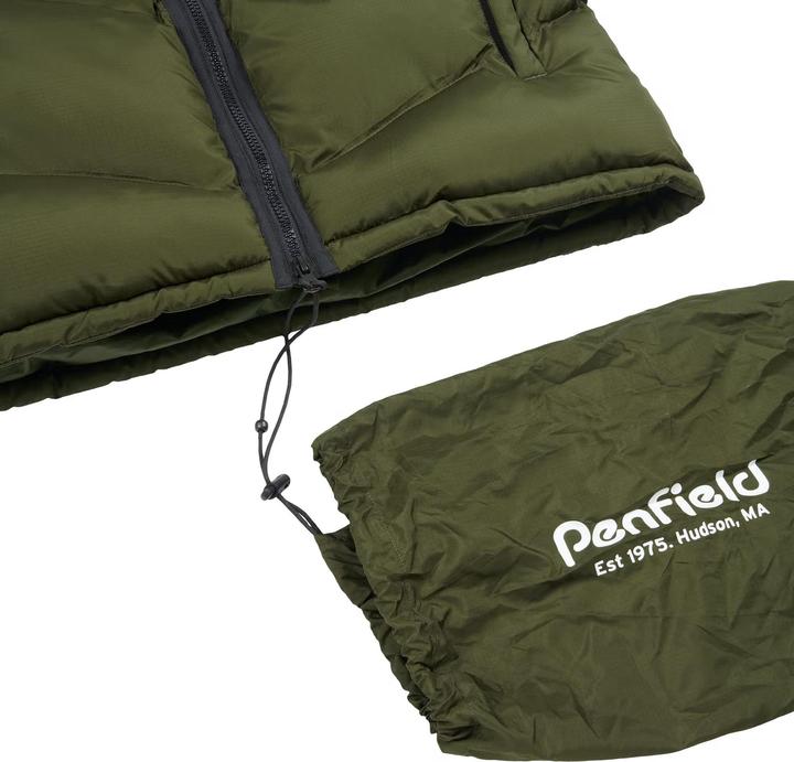 Actual product image Penfield quilted hooded vet with angle hudon cript quilt riptop (S)