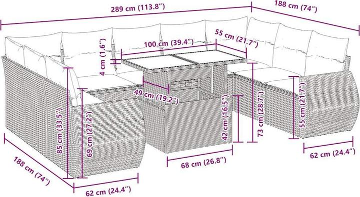 Produktbild vidaXL Timo