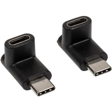 Akasa rechtwinkliger USB-C Adapter - 2 Stück (USB 3.2 Gen 2), USB Kabel