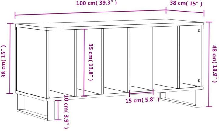 Immagine prodotto vidaXL Plattenschrank