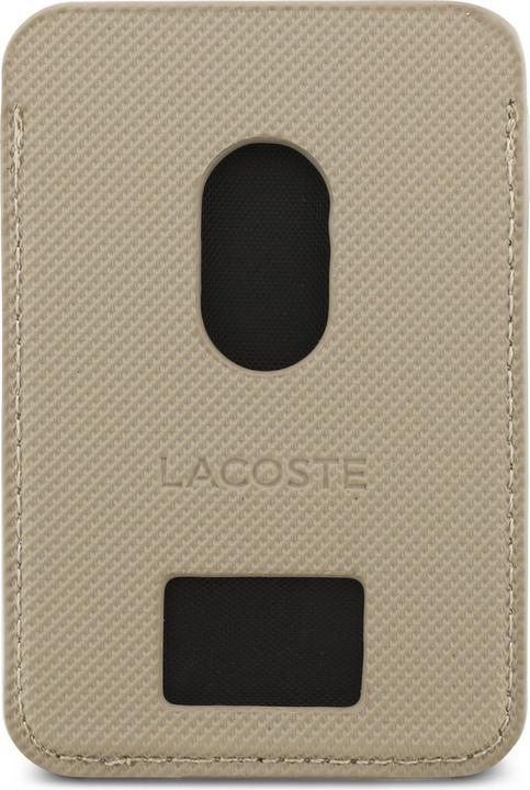Productafbeelding Lacoste Card Wallet Petit Pique MagSafe taupe