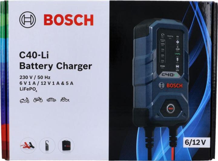 Produktbild Bosch Automotive C40-LI Ladegerät (12V, 6V, 5 A)