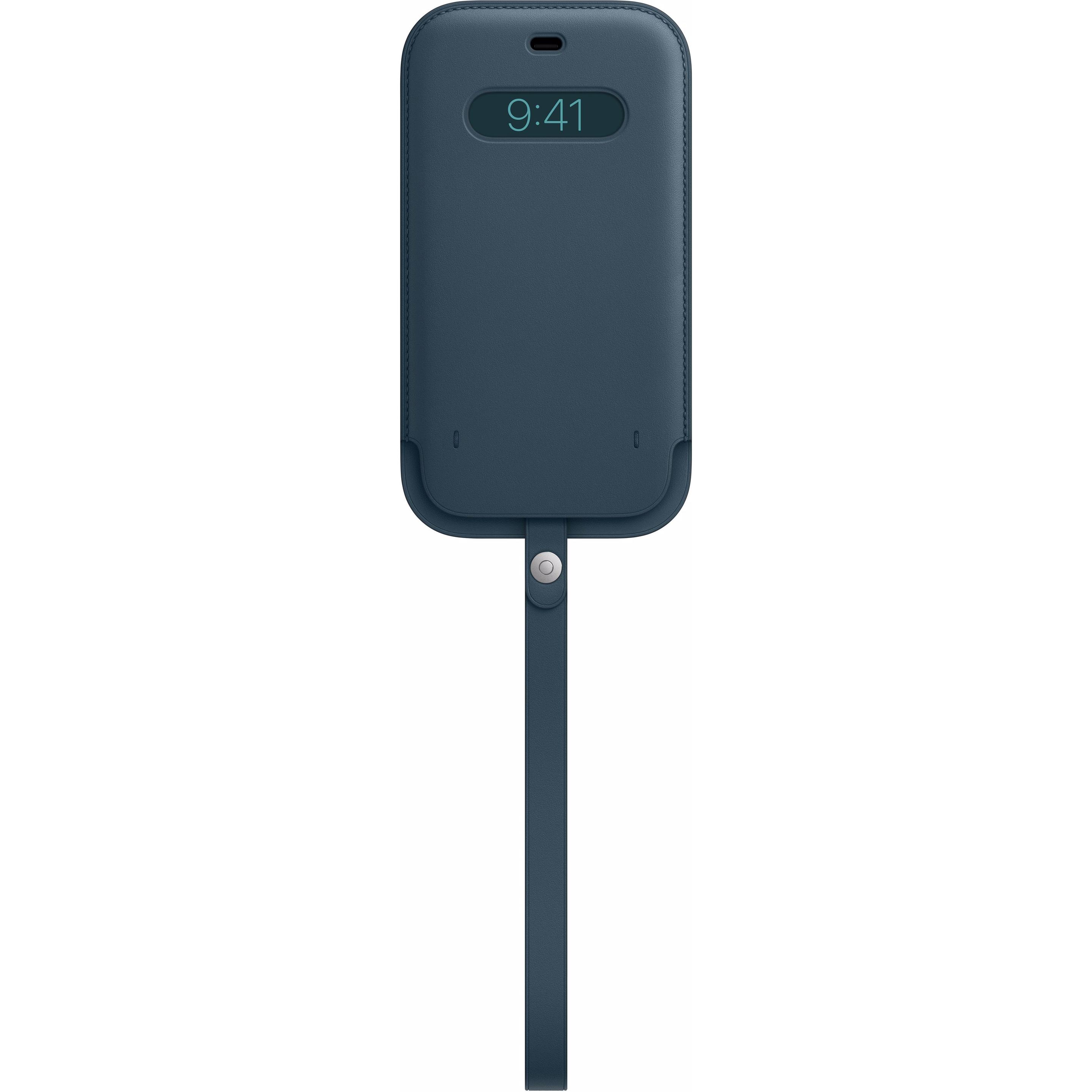 Apple Lederhülle mit MagSafe (Apple iPhone 12 Pro Max), Smartphone Hülle, Blau