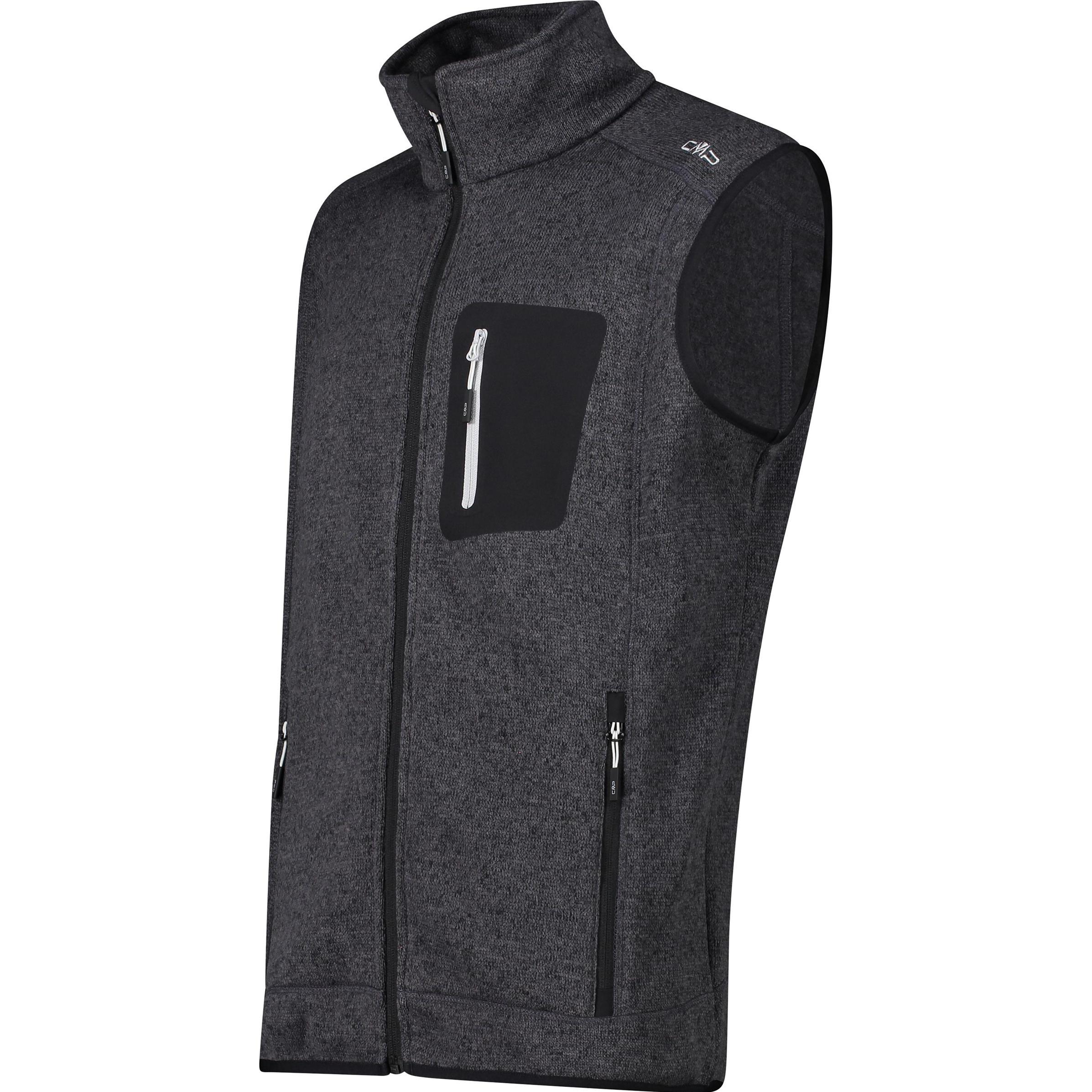CMP Campagnolo, Herren, Jacke, Fleece (52), Schwarz, 52