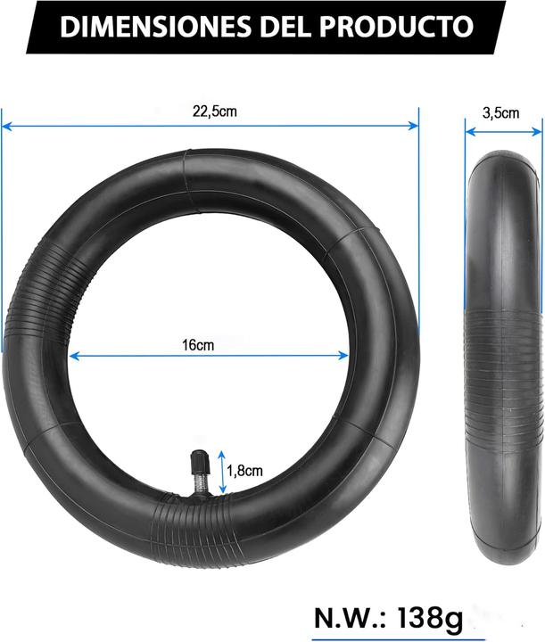 Actual product image Anseni E-Scooter Reifen-Set 10 Zoll