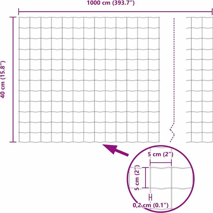 Produktbild vidaXL Zaun