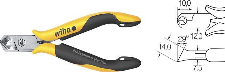 Wiha ESD oblique end cutter without F (115 mm)