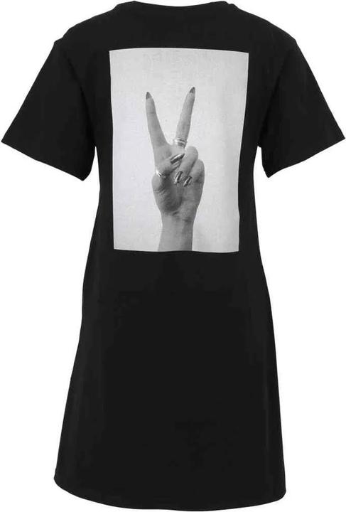 Produktbild Miss Tee Peace Hands Back Print TShirt Kleid (S)